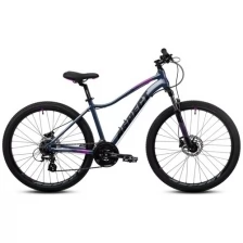 Велосипед ASPECT Oasis HD 26"-16"-22г (Черно-фиолетовый)