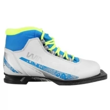 Trek Ботинки лыжные женские TREK Winter 3 NN75, цвет белый, лого синий, размер 32